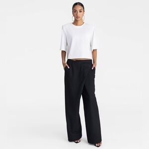 KAHLANA Women's Black Wide-Leg Pants